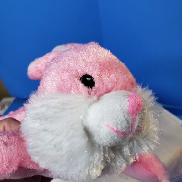 Cute Pink Laying Bunny Rabbit Plush 9" Stuffed Animal Easter Basket Lying - Picture 5 of 11